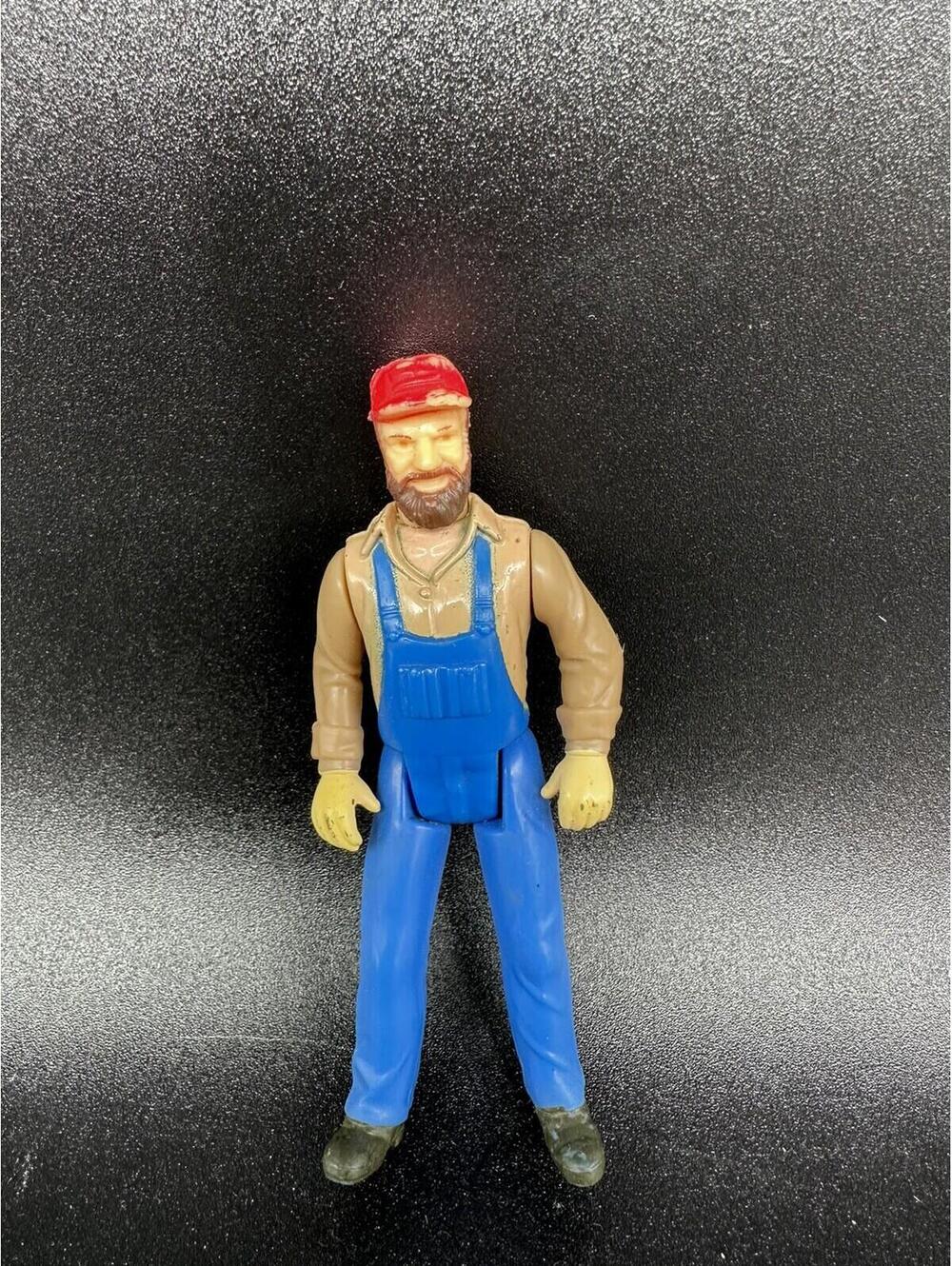 Mego Dukes of Hazzard Brown Hair Uncle Jesse Beard Hazard 3 3/4 1981